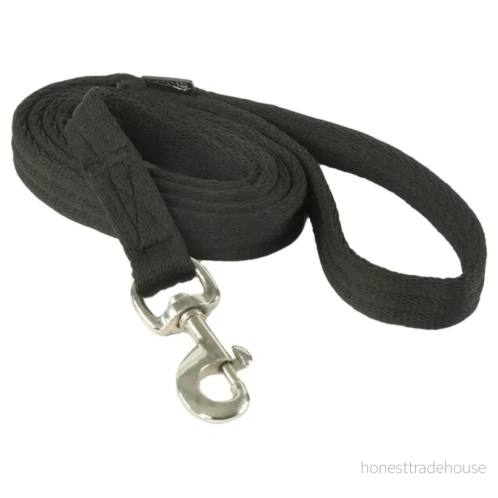 Shires WESSEX CUSHION WEB LEAD REIN Svart 6ft 5051771397825
