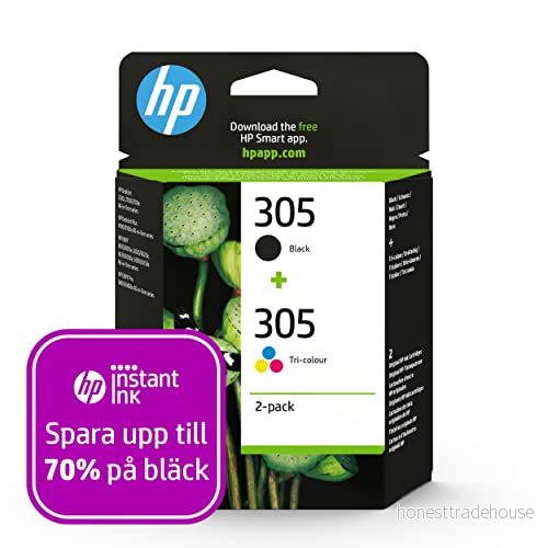 HP 305 - 2-pack Svart och Färg Bläckpatroner (6ZD17AE) 195161166969