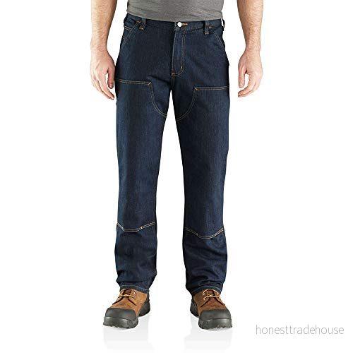 Carhartt Herr Rugged Flex avslappnad passform dubbel framsida användbar jeans, Erie, 36W x 32L 889192902411