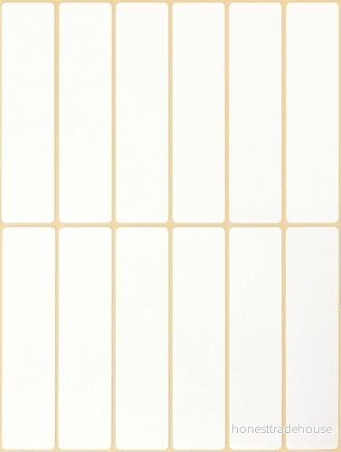 Avery Zweckform 3328 hushållsetiketter självhäftande (76 x 19 mm, 324 klistermärken på 27 ark, multifunktionsetiketter för hushåll, skola och kontor märkning markering) blank, vit 4004182033289