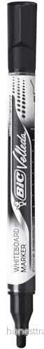 BIC VELLEDA Markering icke permanent för whiteboard svart, röd, blå, grön alkoholbaserat bläck 2.2 mm (paket om 4) 3086123307193