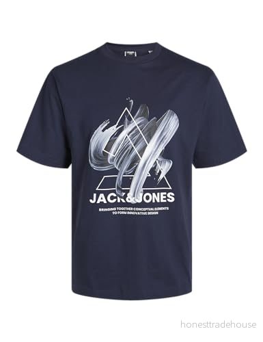 JACK & JONES JCOTINT Tee SS Crew Neck, marinblå blazer, S 5715513164372