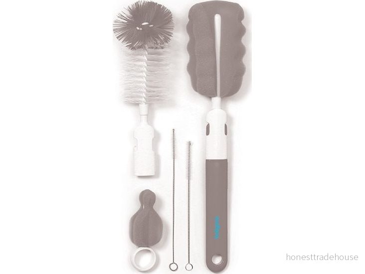 BabyOno flask och nappborste med utbytbart handtag (735/03) 5901435409084