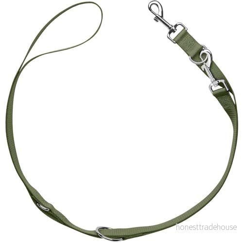 HUNTER justerbart styrkoppel London olivgrön storlek 10/200 3 vägs justerbar mjuk och lätt rivbeständig snabbtorkande lättskött formstabil perfekt för promenader vardag 4016739691859