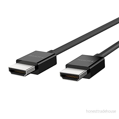 Belkin Ultra High Speed Premium HDMI 2.1 kabel, 4K/ Dolby Vision HDR, optimal visning för Apple TV, 2 m Svart 745883824038