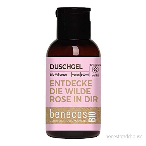 BenecosBIO Mini duschgel Wildrose upptäck vildros i dig vegansk återvunnen plast 4260198096797