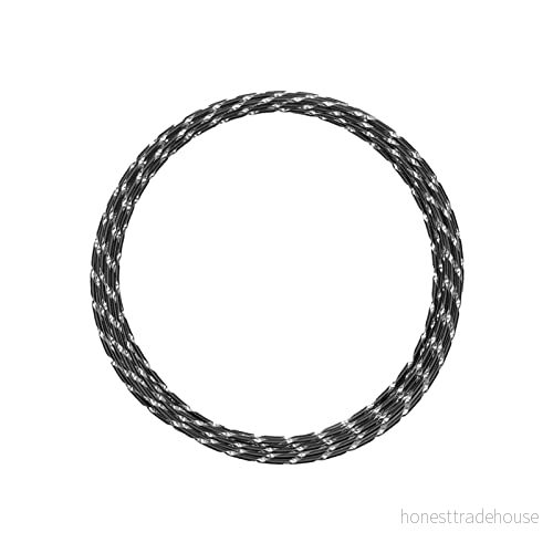 Vaessen Creative aluminiumtråd, svart, m, pysseltråd, dekorativ tråd, blomtråd, aluminiumtråd diamantsmycke 2 mm x 5 meter Flexibel smyckestråd, 500 0,2 cm, 8716052168828