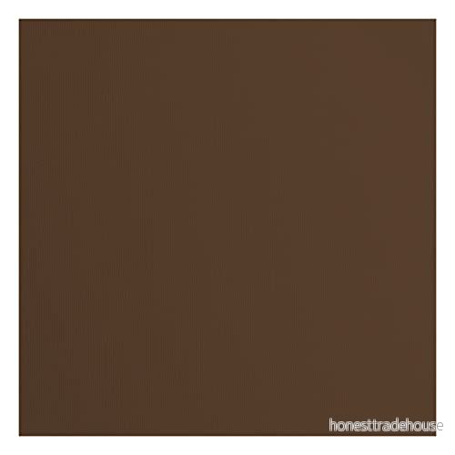 Vaessen Creative Florence cardstock papper, brun, 216 gram/m², kvadratisk, 30,5 x cm, 20 stycken, konsistens, för scrapbooking, korttillverkning, stansning och andra papperslådor 8716052200931