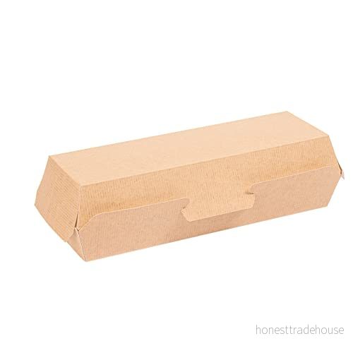 García de Pou 50 st Hot Dog Thepack skal 220 g/M2 23,2 x 9 6,3 cm naturlig korrugerad nano mikro kartong 8420499234250
