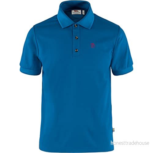 Fjällräven Herr Crowley Pique M T shirt, Alpine Blue, S 7323450755126