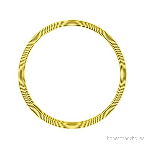 Vaessen Creative Aluminium platt tråd 5 x 1 mm m solgul, 8716052146260