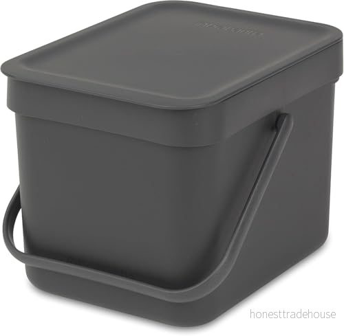 Brabantia Sort & Go Recycling Mülleimer, Hink, Grey, 6 Liter 8710755109720