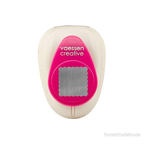 Vaessen Creative Stanzer medium fyrkantig mussla 2,5 cm, metall, plast, lila, 1,9 x cm 8716052149490