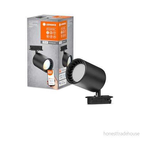 LEDVANCE SMART+ Tracklight WiFi-skensystem ljushuvud, svart, 8W, 500lm, riktat huvud, justerbart vitt ljus (3000K-6500K), styrbart av app, kompatibel med Amazon, Google, etc. 4058075759800 LEDVANCE SMART+ Tracklight WiFi-skensystem ljushuvud, svart, 8W, 500lm, riktat huvud, justerbart vitt ljus (3000K-6500K), styrbart av app, kompatibel med Amazon, Google, etc. 4058075759800