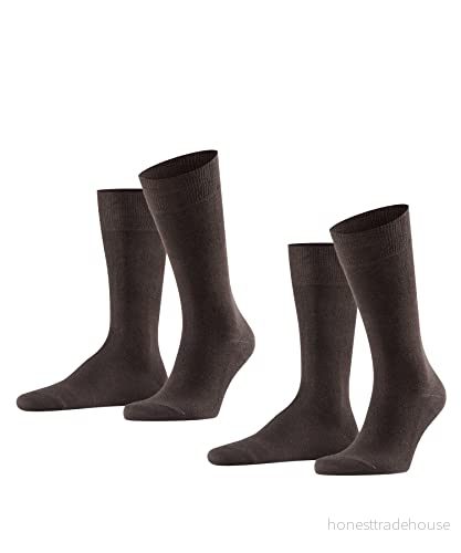 FALKE herrstrumpor Swing 2 pack bomullsblandning, par, förkläde. Färger: storlek 3950 hudvänlig, slitstark, idealisk för lediga utseenden 4004758733018