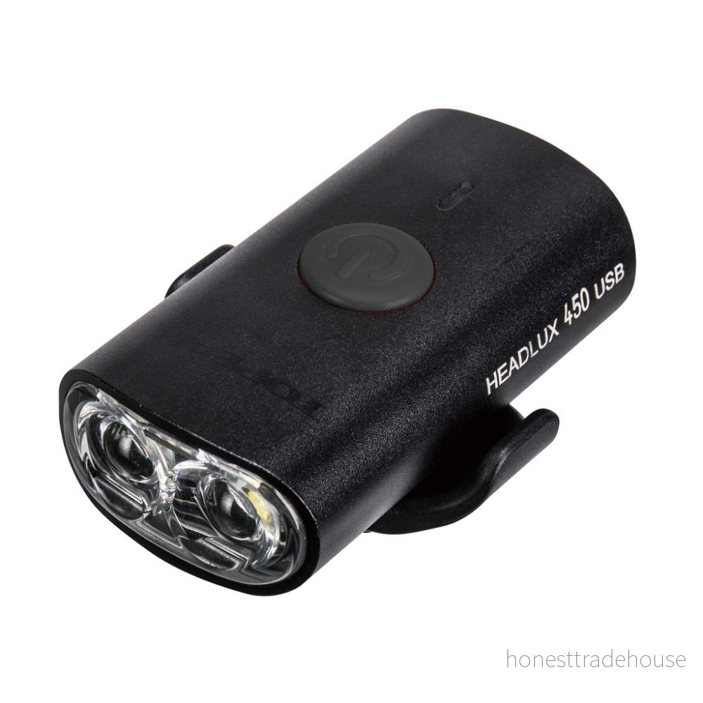 Topeak HeadLux, 450 lumen, USB, laddningsbar, aluminium, svart, 6,7 x 4,7 2,7 cm 4710069681879