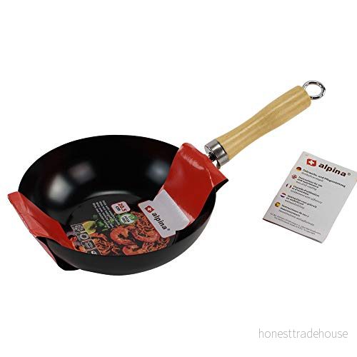 alpina Wokpanna induktion/standard 20 cm med trähandtag 8711252130569
