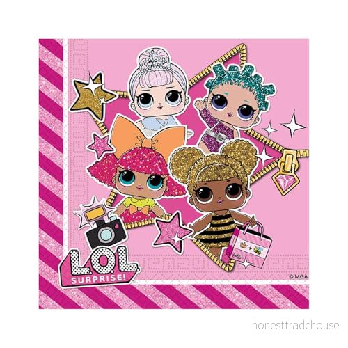 Folat Servetter LOL 33x33cm 20 st 5201184908594