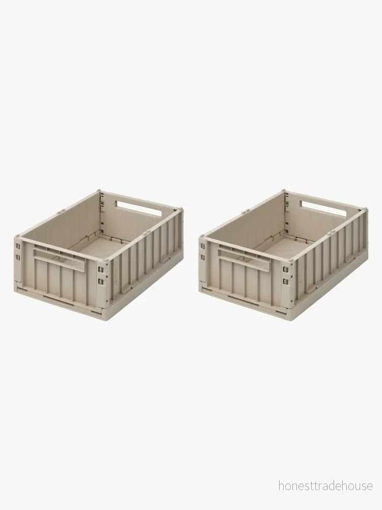 Weston Förvaringslådor 2 Pack Medium, Sandy, Förvaring Barnrum 5713370737630 Weston Förvaringslådor 2 Pack Medium, Sandy, Förvaring Barnrum 5713370737630