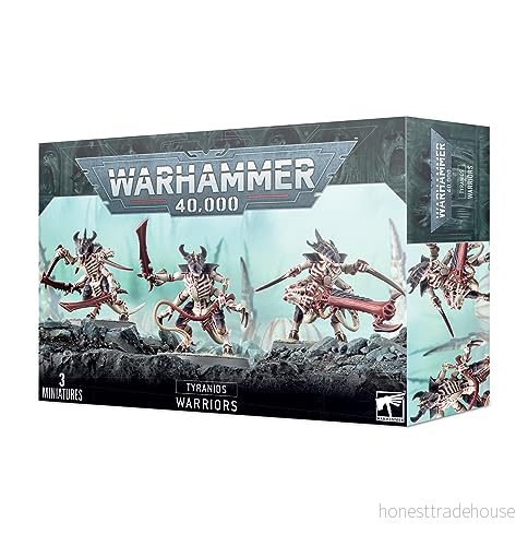 Games Workshop 99500668000" Tyranid Warriors, Svart 5011921056552