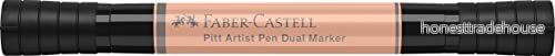 Faber Castell PITT Artist Pen Dual Marker India Ink beige röd 4005401621324