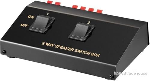Goobay 60928 2-vägs Högtalaromkopplingsbox - För 2 Högtalarpar - Fyra Boxar - Svart 4040849609282