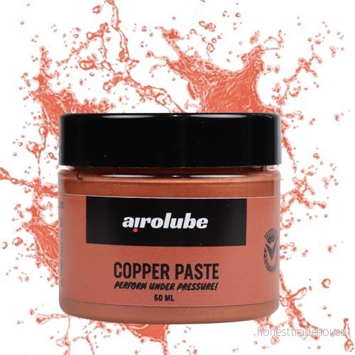 Airolube kopparpasta korrosionsskydd förhindrar gnisslande och rivning av delar multifunktionell pasta för delmontering 50 ml 8719992551064