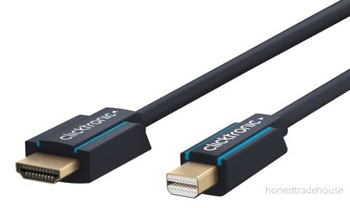 Clicktronic Casual Mini DisplayPort/HDMI adapterkabel höghastighetsadapter från DisplayPort till HDMI, 3 m 4040849707421