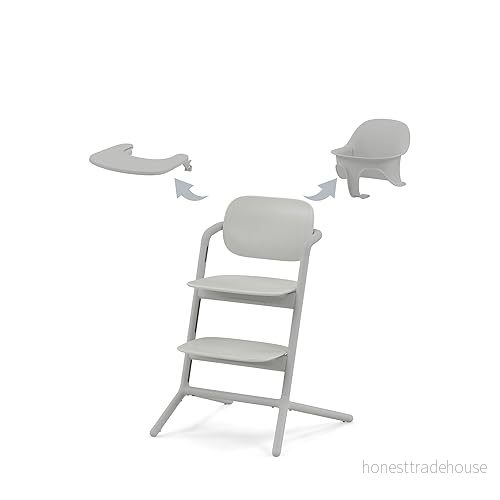 Cybex Lemo 3-in-1 Matstol inkl. Babyset och Bricka - Suede Grå 4063846171194