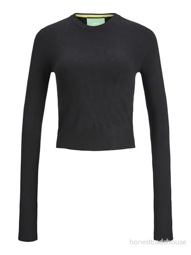 JACK & JONES Dam Jjxx Jxvalentina Ls Soft Cropped Cn Knit tröja, svart, L 5715362462827 JACK & JONES Dam Jjxx Jxvalentina Ls Soft Cropped Cn Knit tröja, svart, L 5715362462827