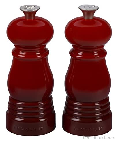 Le Creuset Mini Salt and Pepper Set Cerise 12 cm 630870165617