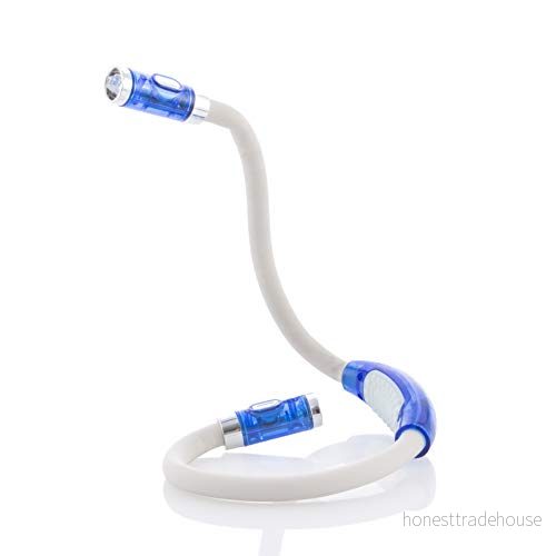InnovaGoods® Läslampa för Nacken Nereled, bekvämt och praktiskt sätt att lysa upp din bok eller tidning med LED ljus, ergonomisk design flexibel nacke, perfekt hemmet resor. 4899888117070