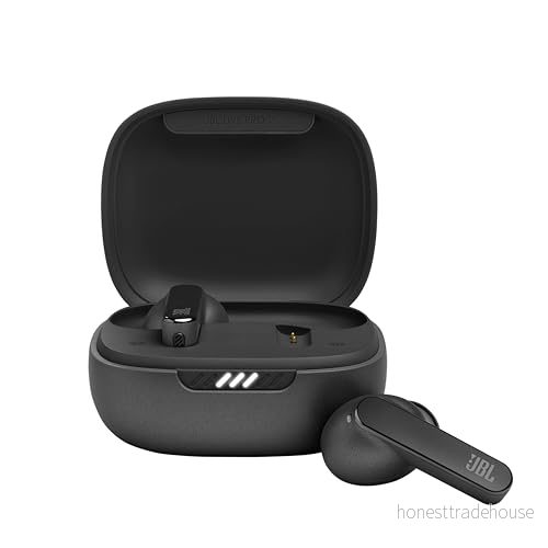 JBL Live Pro 2 TWS Vattentäta helt trådlösa In ear hörlurar med brusreducering och upp till 40 timmars batteritid, svart 6925281997013