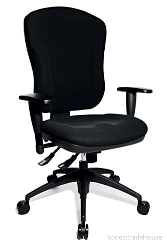 Kontorsvridstol Wellpoint 30 SY inklusive armstöd svart 4014296645735