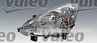 VALEO 044782 Strålkastare Höger H4, W5W, PY21W Halogen genomskinlig för högertrafik ORIGINAL PART PEUGEOT: Partner II Skåpbil, Tepee 3276420447825