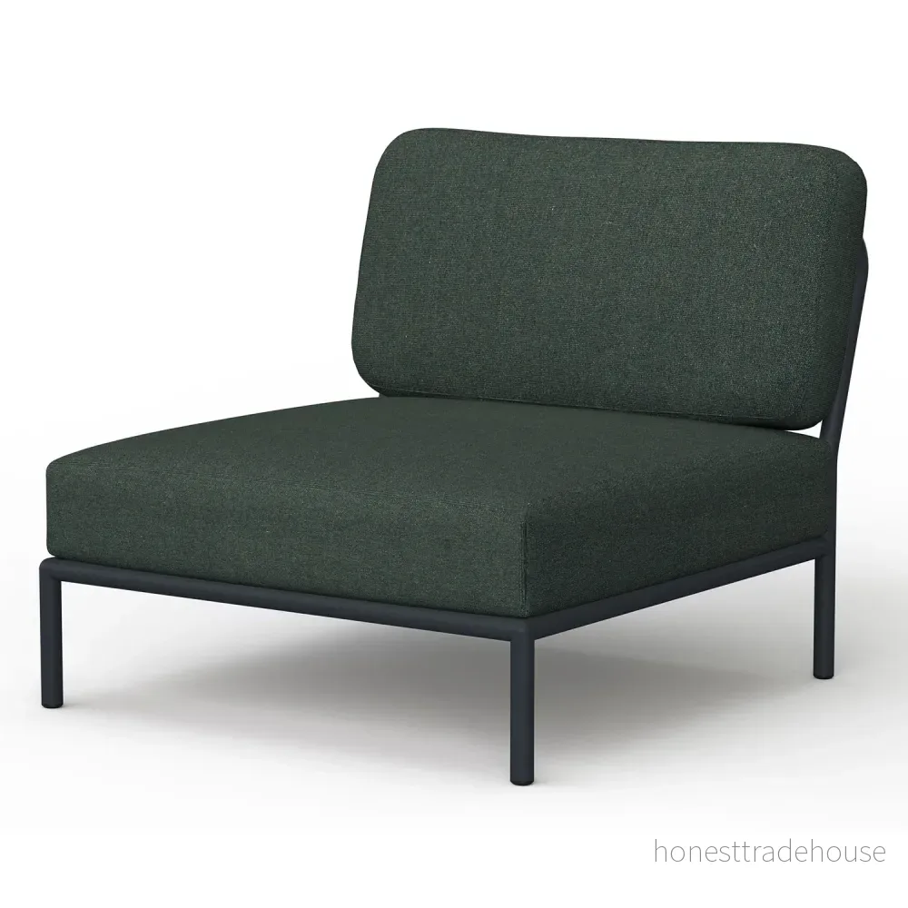 HOUE LEVEL / Lounge Chair Trädgårdsstol Alpine/Dark Grey L81 x W95 H82 SH38 cm 5714098014706