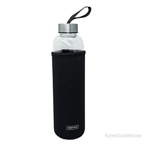 Glasflaska Svart Neopren 400 Ml 8436588850546