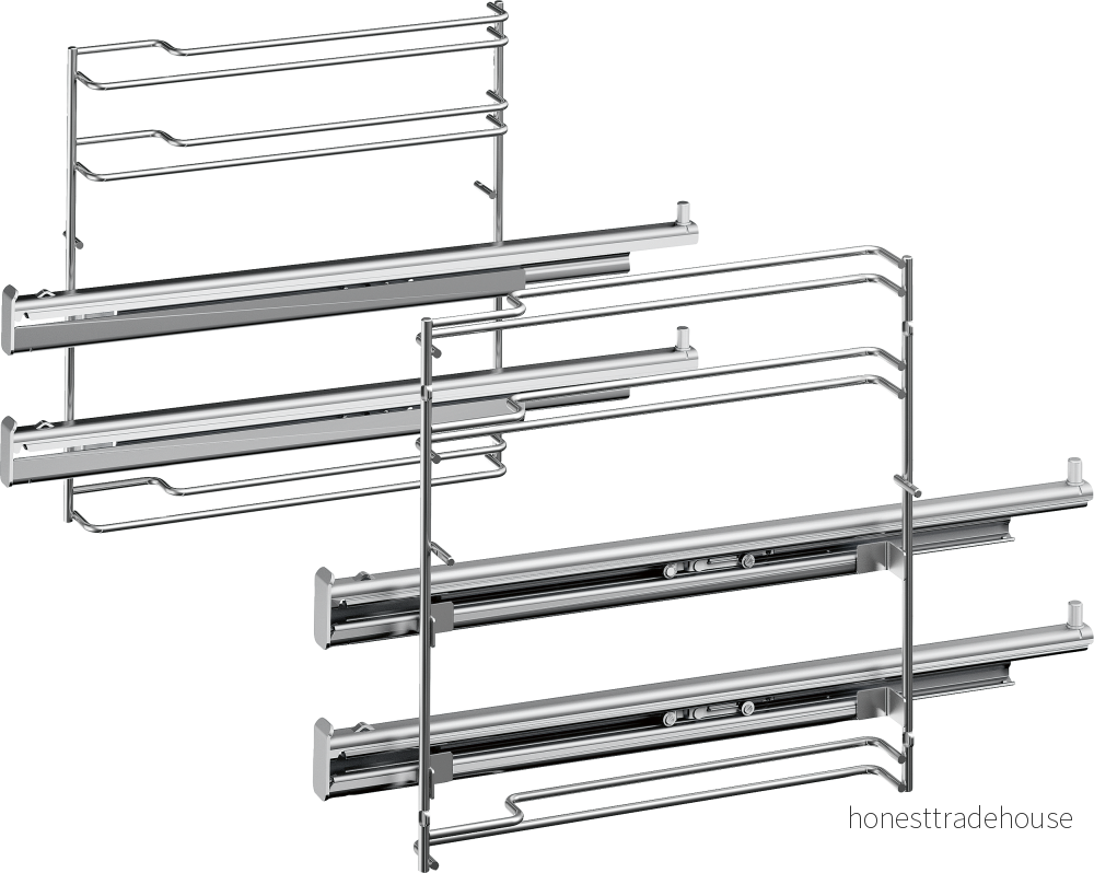 Bosch Siemens 17002064 teleskopiskt galler sidogaller med 2st teleskopskenor 4242002810140