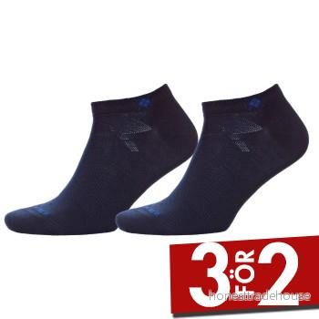 Burlington Everyday 2-pack herr sneakerstrumpor av mjuk kammad bomull, Blå (Light Jeans 6662), 40-46 EU 4049508179722