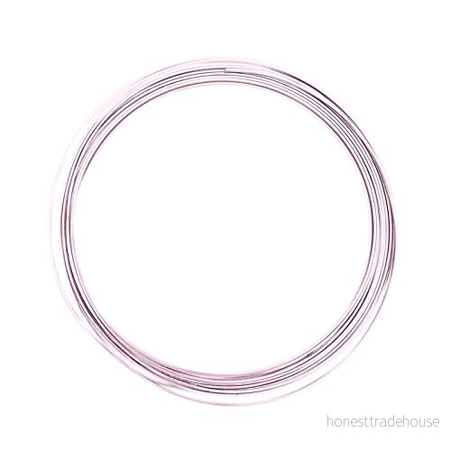 Vaessen Creative Platt tråd i aluminium 3,5 x 1 mm 5 m ros, 8716052151356