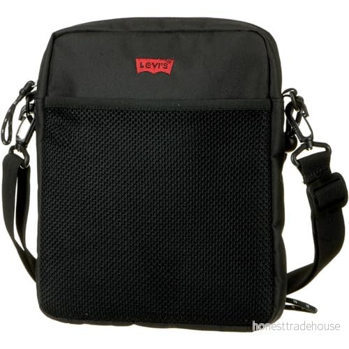 Levi's DUAL Strap North South Crossbody Unisex Axelremsväska, Storlek: One Size, Regular black 7626725118948