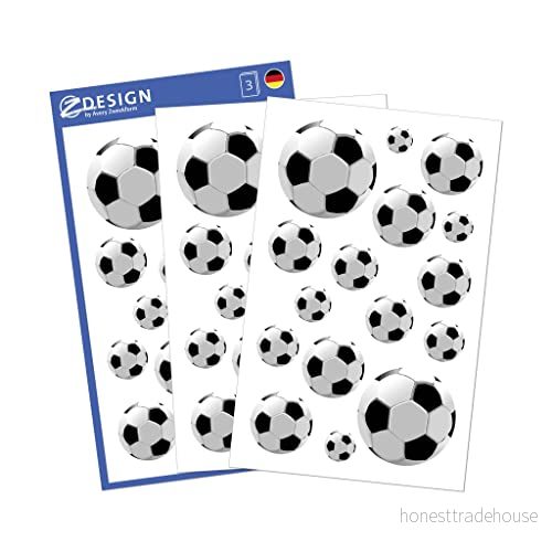 Avery Zweckform klistermärken för papper Fotboll 3 (106665) 4004182537084