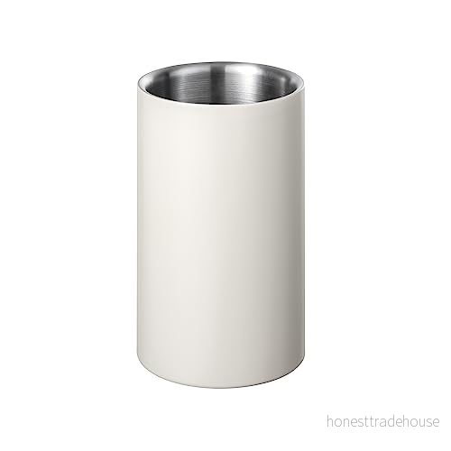 blomus Easy flaskkylare, dubbelväggig, lämplig för alla vanliga vinflaskor, 12 cm, färg svart 64275 4008832786860