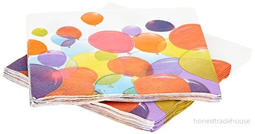 Folat Servetter Pappers komposterbara ballonger 33x33cm 20 stycken 5201184916674