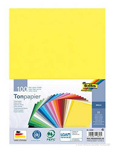 Folia A4 designpapper 130 g/m2 25 blandade färger 4001868106572