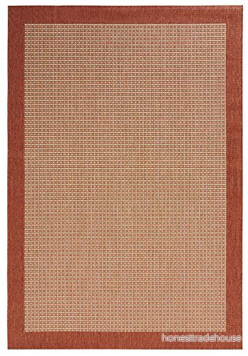 Hanse Home platt tyg matta indoor Enkel, polypropylen 80x150 cm Terrakotta 4260482442828