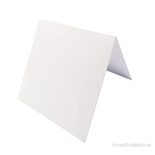 Vaessen Creative Florence släta dubbla kort, vikta vita, 300 gram/m², 50 stycken, kvadratiska, 15,5 x cm för att skapa födelsekort och fler papperslådor 8716052231294