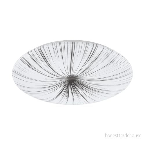 Eglo LED taklampa nys, Ø 51 cm, kristalleffekt av plast och metall, vardagsrum i vitt, silver, sovrum, halllampa, tak varm vit 9002759983260 Eglo LED taklampa nys, Ø 51 cm, kristalleffekt av plast och metall, vardagsrum i vitt, silver, sovrum, halllampa, tak varm vit 9002759983260