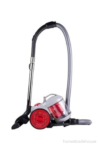 Dirt Devil Påsäckslös Dammsugare DD2503 Cylinderdammsugare 800W HEPA 12 Filter 7.5M Radie med Kombiborste, Smalt Munstycke och Parkettborste 5,7KG Dammuppsamlingslåda 2,2L Vit 8711252475301