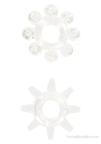Leksak glädje kraft stretchiga ringar 2 st klar, 1 pack (1 x styck) 8713221399298